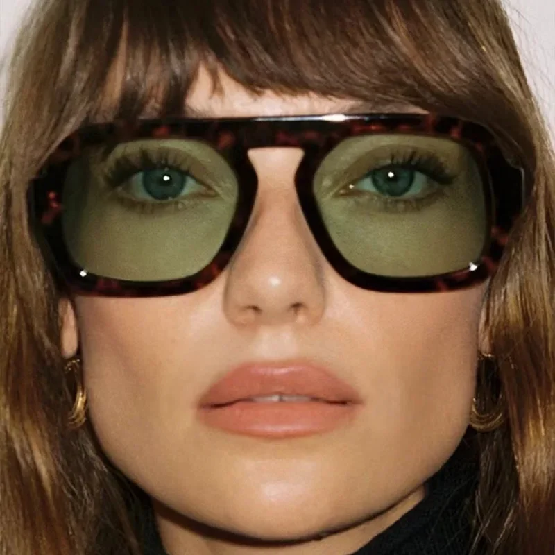 JNPCXI Retro Quadratische Sonnenbrille Frauen Mode Marke Design Gradient Shades UV400 Männer Punk Sonnenbrille Image