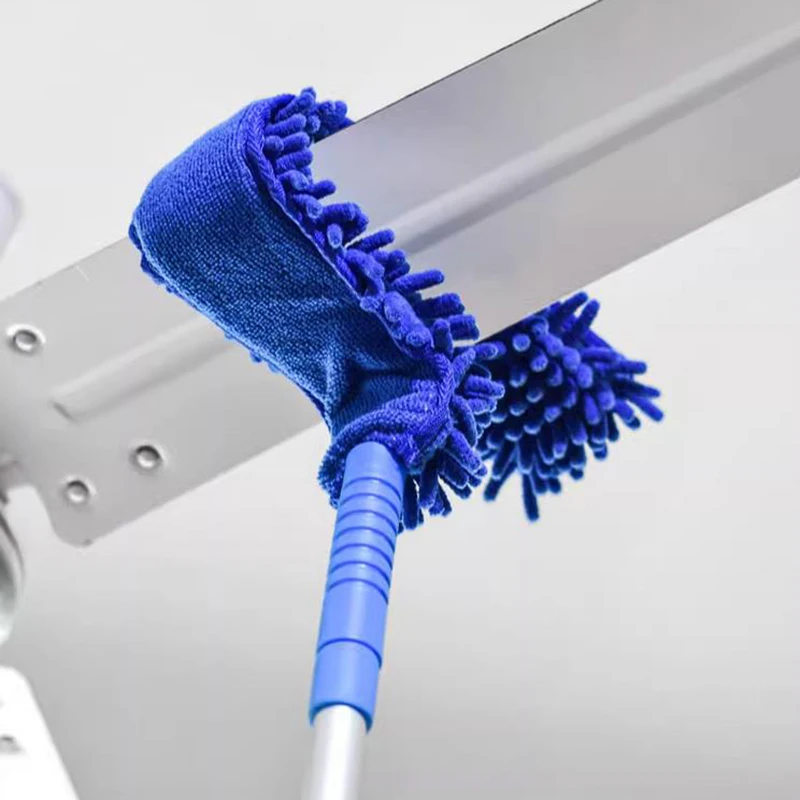 Mikro faser Decken ventilator Klinge Reinigung Staub tuch Kit abnehmbare flexible Spinnennetz Staub tuch hohe Decken ventilator Stauben tfernung Staub tücher Image