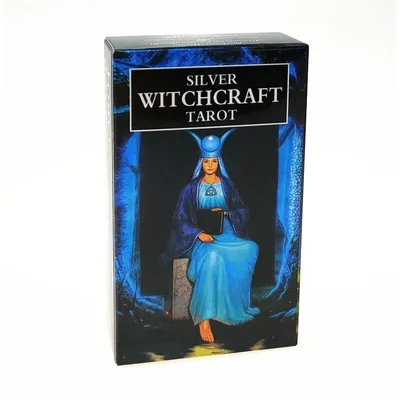 Silber Hexerei Tarot karte Englisch eine 78 Tarot Deck PDF Brettspiele Spielkarten Image