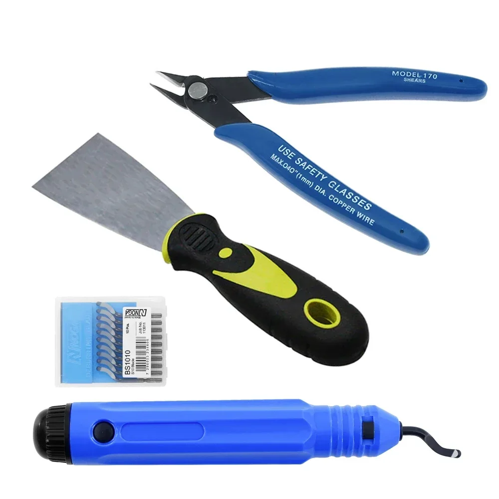 3D-Drucker Tool Kit elektronische Draht Diagonal zange Trimmen Messer Schaber Entgraten Cutter Set Pinzette Zange 3D-Drucker Teil Image
