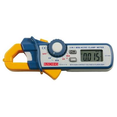 BUSCHiNG GmbH Tankstellen- und Werkstattgeräte Digital AC/DC-Kriechstromzange 2/80A Prüfgerät, Batterie 100316 Image