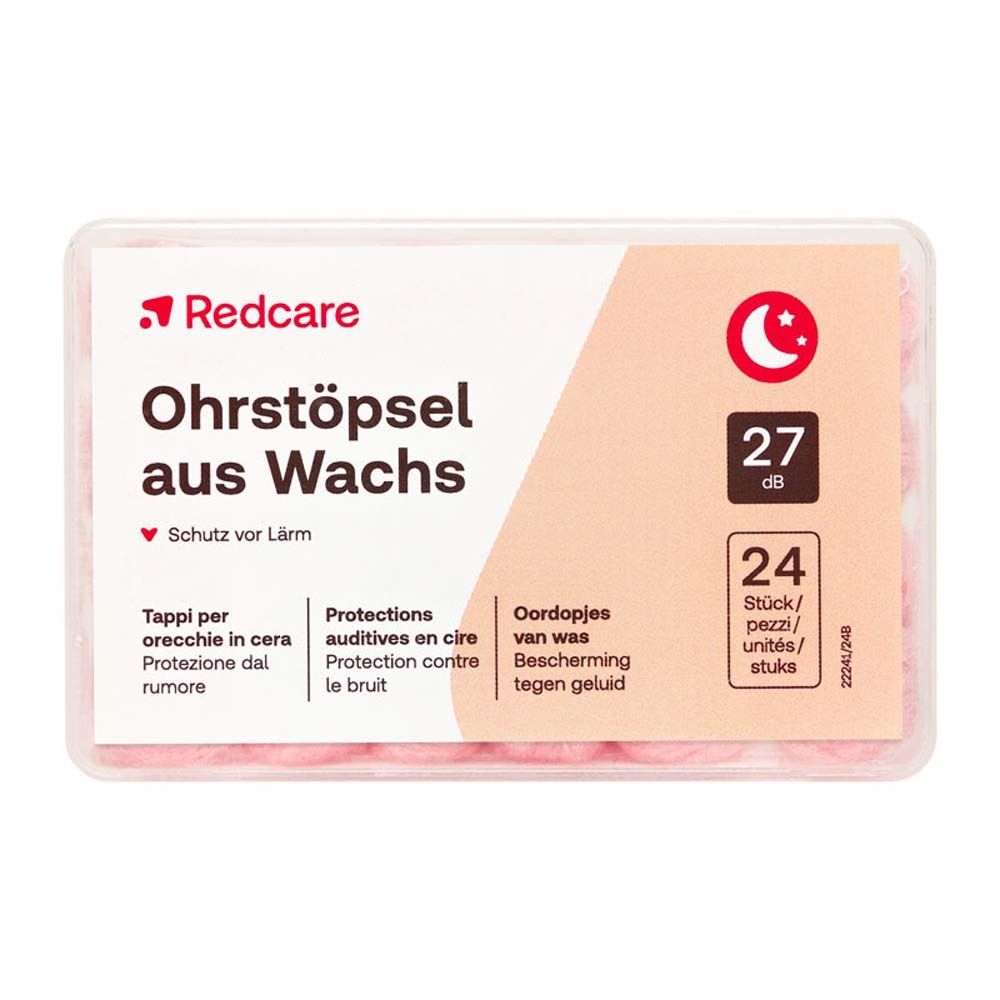 Redcare Tappi per orecchie in cera 24 pz le