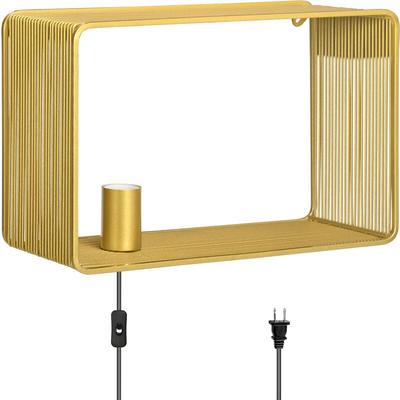 Homcom - Wandleuchte Innen Wandlampe mit E27 Fassung, Nachttischlampe, Flurlampe mit Kippschalter Image