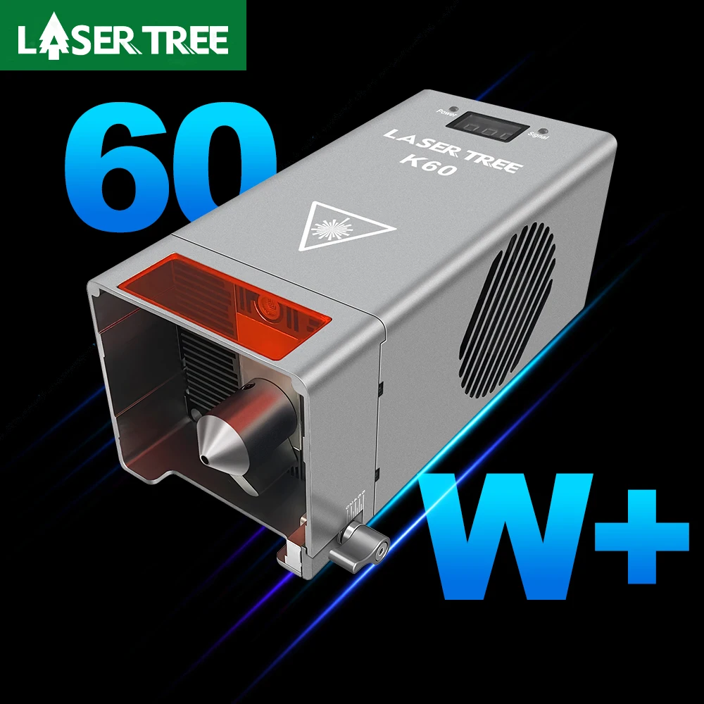 LASER TREE 60W 40W 30W 20W Lasermodul mit Air Assist TTL Blaulichtmodul für CNC-Lasergravierer Schneiden von Holzbearbeitungswerkzeugen Image