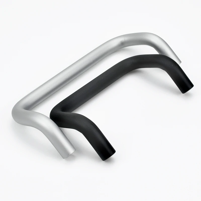 Industrieller Griff, Bogen aus Aluminiumlegierung, doppelter Biegewinkel, Türgriff, Schubladenschrank, Türschlossgriff