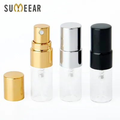 100Pieces/lot 2ml Mini Refillable Perfume Bottle For Sample Spray Bottle Metal Atomizer Portable