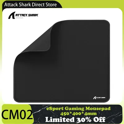 Attack Shark Large eSport Gaming Mousepad, Textured Smooth Surface, Non-slip Rubber Base, Anti-Fray