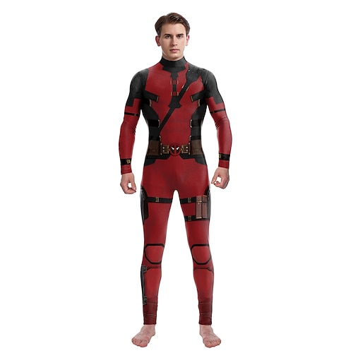 Paare Superhelden Zentai Anzüge Kostüm Bodysuits Erwachsene Herren Party / Abend Maskerade einfache Halloween Kostüme Image