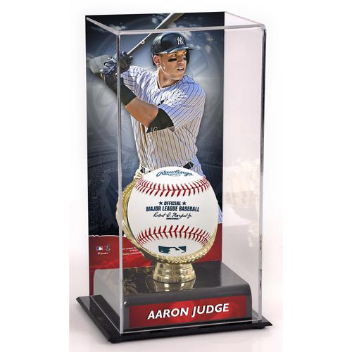 Aaron Judge New York Yankees Sublimierte Vitrine mit goldenem Handschuhhalter