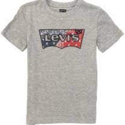 Levi's Shirts & Tops | Levi’s Boys Medium Nwt Batman Bandana Logo Shirt | Color: Gray | Size: Mb