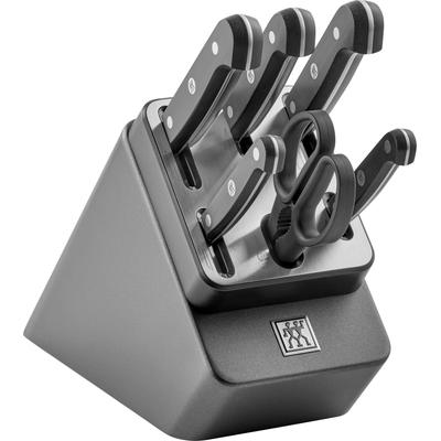 Messerblock ZWILLING "Gourmet", grau (anthrazit), Messerblöcke, Made in Germany, selbstschärfender Messerblock, Sonderschmelze Image
