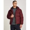 Steppjacke TOMMY JEANS "TJM ESSENTIAL DOWN JACKET EXT", Herren, Gr. XXL, rot (deep rouge), Web, Obermaterial: 100% Polyester, casual, Langarm, Jacken