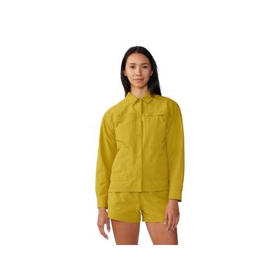 Mountain Hardwear Stryder Long Sleeve Shirt - Women's Dark Citron Large 2027911358-L