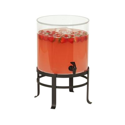 Cal-Mil 23424-3-13 3 gal Beverage Dispenser w/ Ice Tube - Polycarbonate Container, Clear Base, Black