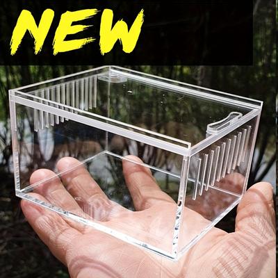 TEMU Acrylic Reptile Terrarium, High-transparency Anti-escape For Snakes, Lizards, , Easy Assembly