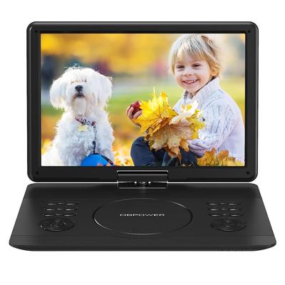 TEMU Dbpower 16.9" Portable Dvd Player With 14.1" Hd Swivel Large Screen, Support Dvd/usb/sd Card And Multiple Disc Formats, 6 Hrs 5000mah Rechargeable Battery, /projector, High Volume Speaker