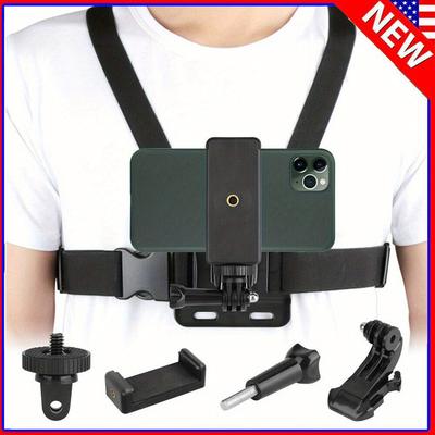 TEMU New Chest Harness Body Strap Mount Accessories Adjustable For Iphone For For Android