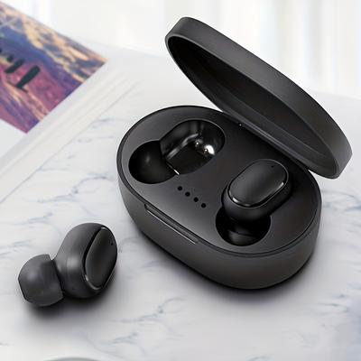 TEMU Wireless Earbuds, Mini Size With Led Display Bass Stereo Noise Cancelling Headphones, Headset For Sports, Home, Work Black