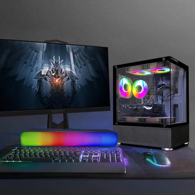 TEMU Stgaubron Gaming Desktop Pc, 3.2g Up To 3.6g, 16g 1t Ssd, 8g Gddr5, 600m Wifi, Rgb Fan X 5, Rgb Keyboard & Mouse & Mouse Pad, Rgb Sound Bar, W10h64