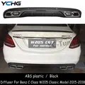 Diffusore paraurti posteriore stile W205 AMG per Mercedes Benz classe C W205 berlina diffusore Non sportivo C63 con scarico a 4 uscite 2015-2018