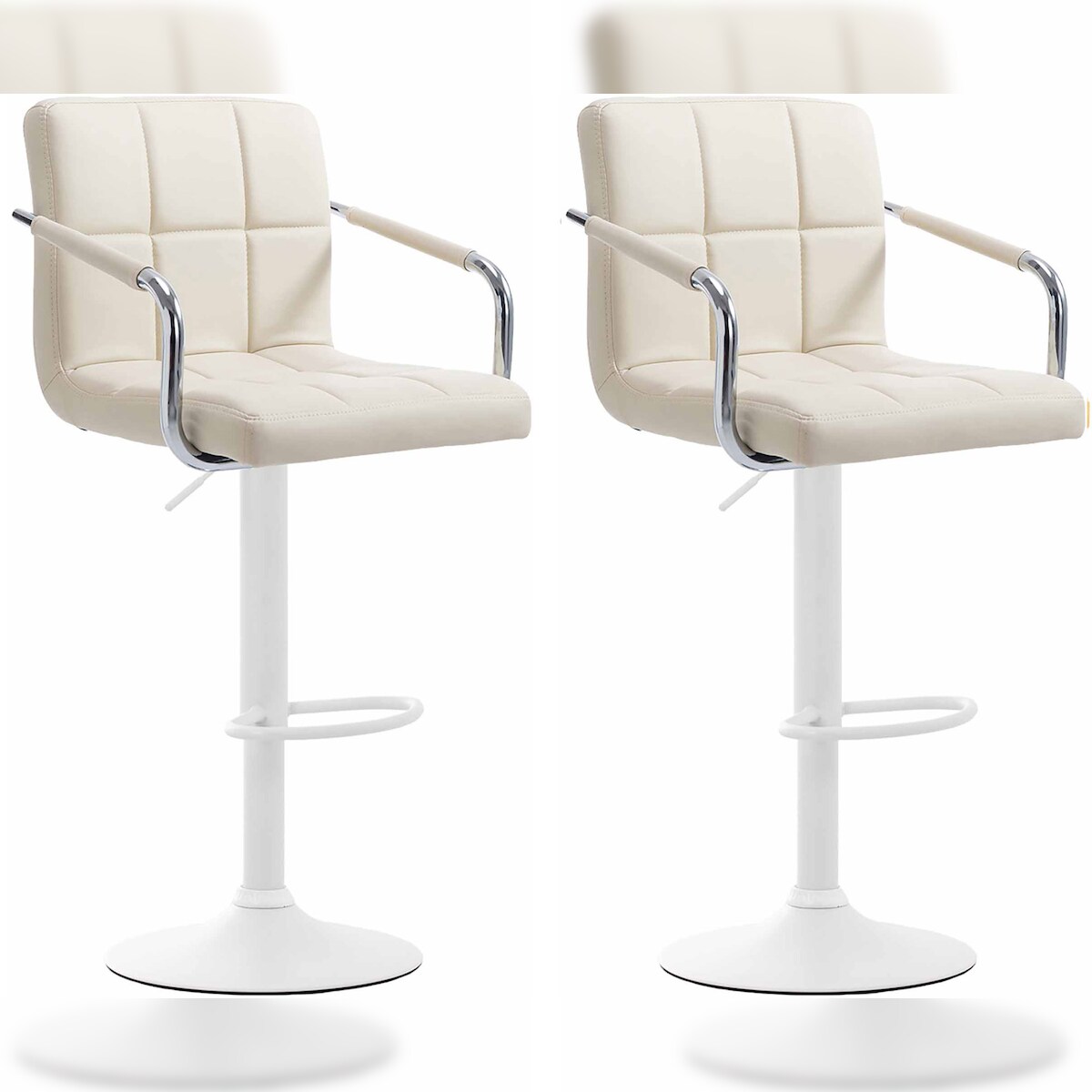 CLP 2er Set Barhocker Lucy V2 creme/weiß Image