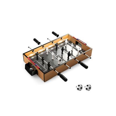 Costway Game Room Size Football Table with Non-slip Handle-Brown