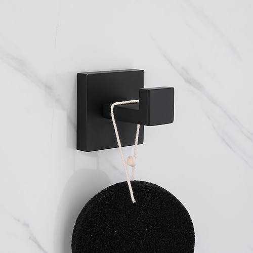 Badzubehör Handtuchhalter/Kleiderhaken/Badetuchhalter und Toilettenpapierhalter Neues Design Multifunktions-Edelstahl-Badezimmer an der Wand montiert Image