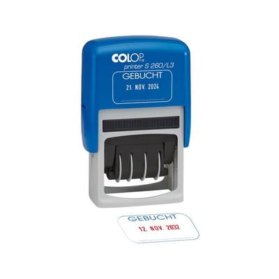 Colop Datumstempel »Printer S 260 Gebucht« mehrfarbig, 4.5x2.4 cm Image