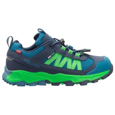 Trollkids - Kid's Tronfjell Hiker Low - Multisportschuhe 32 | EU 32 blau/grün Image