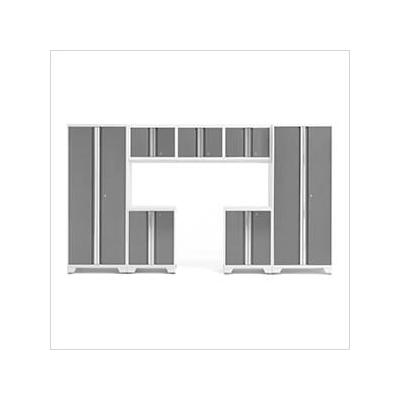 NewAge Garage Cabinets BOLD Series Platinum 7-Piece Set (No Countertop)