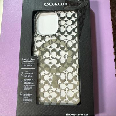 Coach Cell Phones & Accessories | Coach Iphone 15 Pro Max Case | Color: Black/Silver | Size: Os