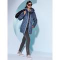 Steppjacke CREATION L, Damen, Gr. 46, blau (rauchblau), 55% Polyamid, 45% Polyester, Besatz:100% Baumwolle, Füllung:90% Daunen, 10% Federn, unifarben, Langarm, Jacken