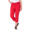 Caprihose KJBRAND "Betty 7/8", Damen, Gr. 54, N-Gr, rot, Web, Obermaterial: 60% Baumwolle, 37% Polyamid, 3% Elasthan, casual, Basic schmal, Hosen, Sommerhose