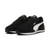 Sneaker PUMA "ST RUNNER V4 SD", Gr. 38, schwarz-weiß (puma schwarz, puma weiß, puma silber), Leder, sportlich, Schuhe