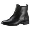 Schnürstiefelette TAMARIS, Damen, Gr. 42, schwarz, Leder, Lederimitat, unifarben, klassisch, Schuhe, Blockabsatz, Schnürboots, Businessschuh mit Touch it-Ausstattung, Topseller