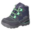 Winterboots PEPINO BY RICOSTA "Emil WMS: Mittel", Kinder, Gr. 28, bunt (dunkelblau, grün), Textil, Lederimitat, kontrastfarbene Details, casual, Schuhe, Winterstiefel, Babyschuh, Schnürstiefel mit herausnehmbarer Innensohle