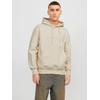 Kapuzensweatshirt JACK & JONES "JORFREDERIKSBERG SWEAT HOOD SN", Herren, Gr. XL, weiß (antique weiß), angeraute Sweatware, Obermaterial: 85% Baumwolle, 15% Polyester, unifarben, modisch, regular fit, Langarm Rippbündchen, Sweatshirts