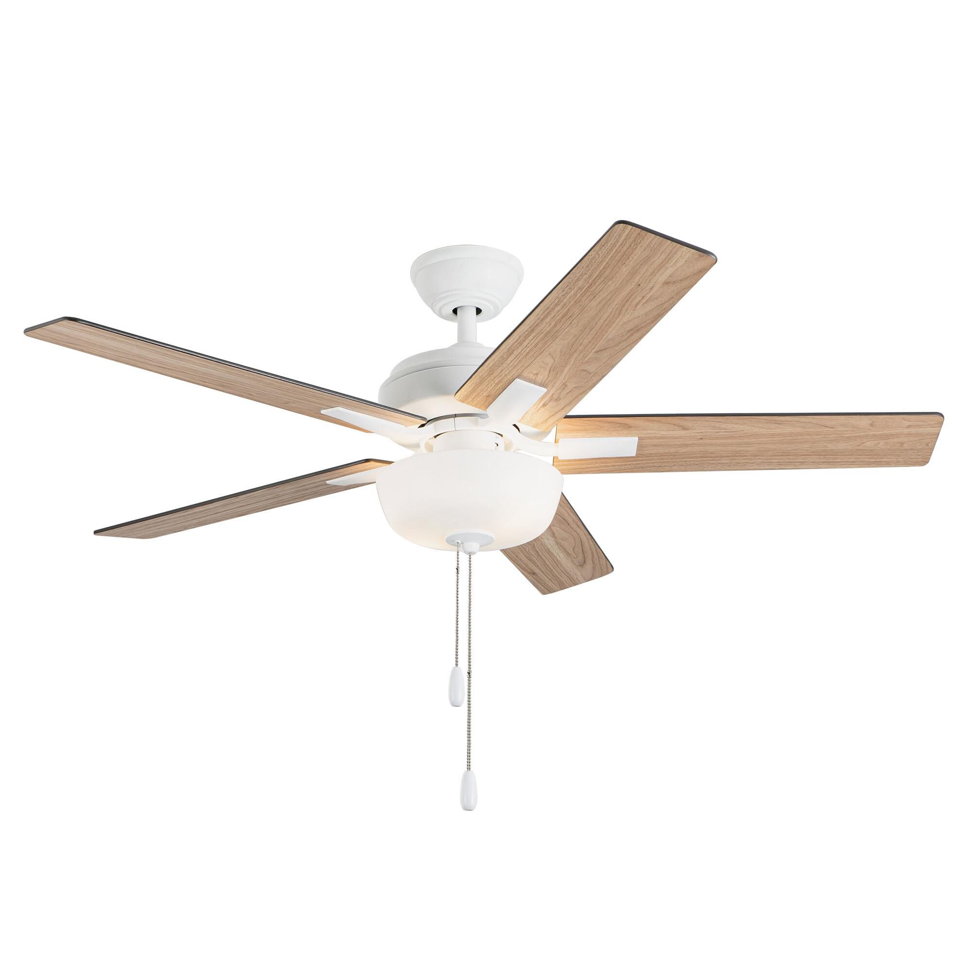 Kuzco Lighting Erikson 52 Inch Ceiling Fan with Light Kit - CF78752-WH-LKP