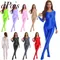 Tute da ginnastica da donna Lingerie lucida Bodystocking a maniche lunghe indumenti da notte tuta da