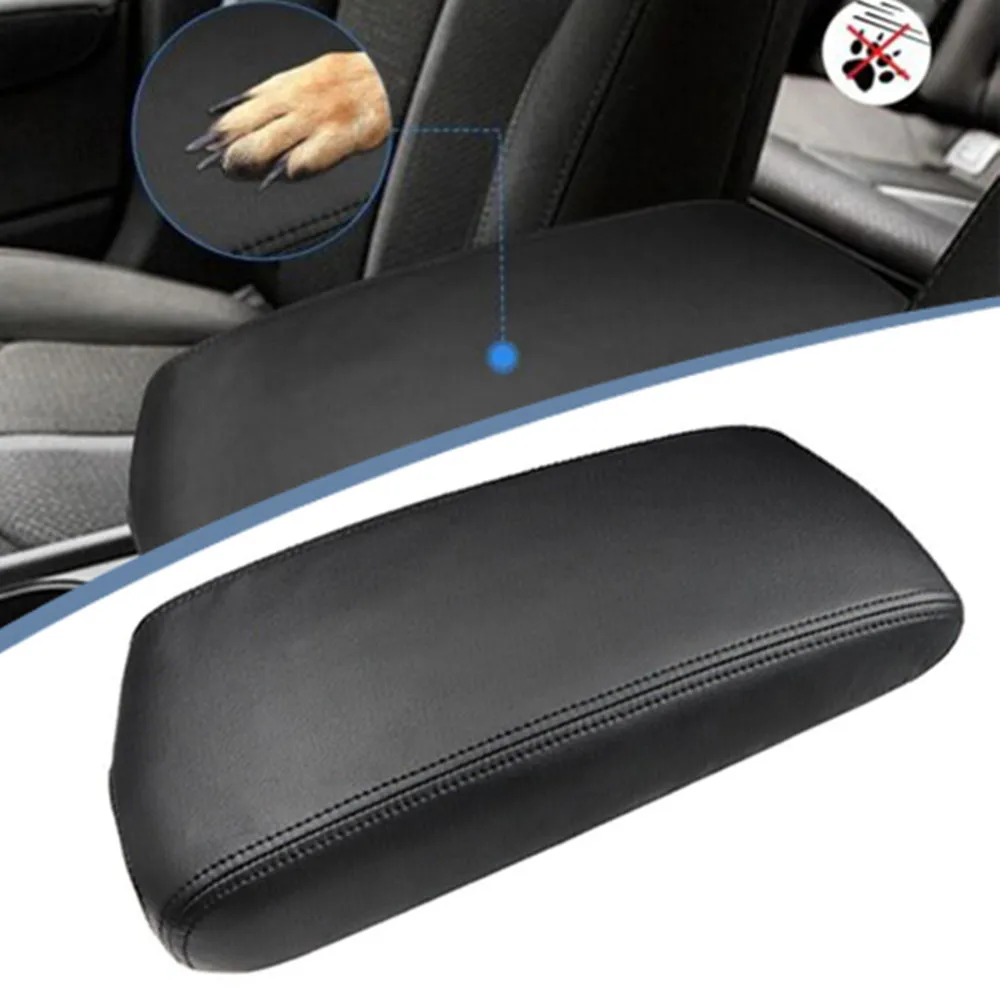 Copertura del bracciolo del coperchio della console centrale Copertura interna del bracciolo dell'auto in pelle Tappetino protettivo nero per Kia Optima 2016-2020 Set di accessori per auto