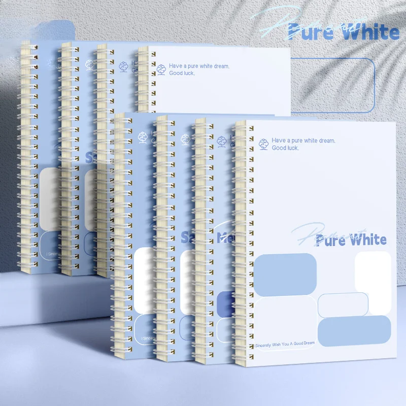 A5 Spule Notizbuch einfache blaue Notizbuch niedliche Spule Notizbuch großes Buch Notizbücher für Studenten Image