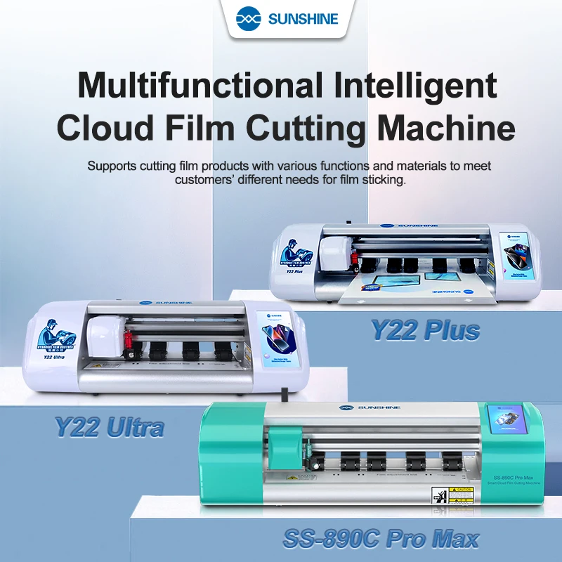 SUNSHINE Y22 ULTRA Y22 PLUS Intelligente flexible Hydrogel-Folienschneidemaschine, ENTSPERRT, unbegrenzte Zeiten; SS-057 SS-075 Folienschnitte Image
