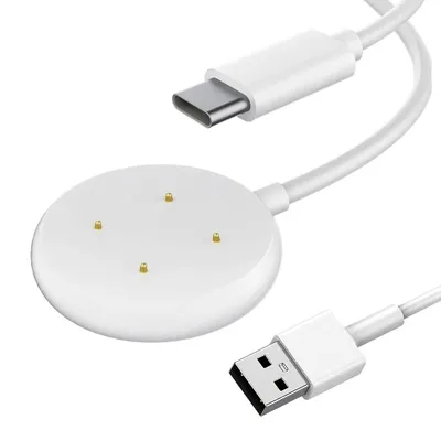 Weißes Ladegerät für Google Pixel Watch 2/Fitbit Ace LTE Ladekabel Ersatz USB Typ C Magnetkabel Image