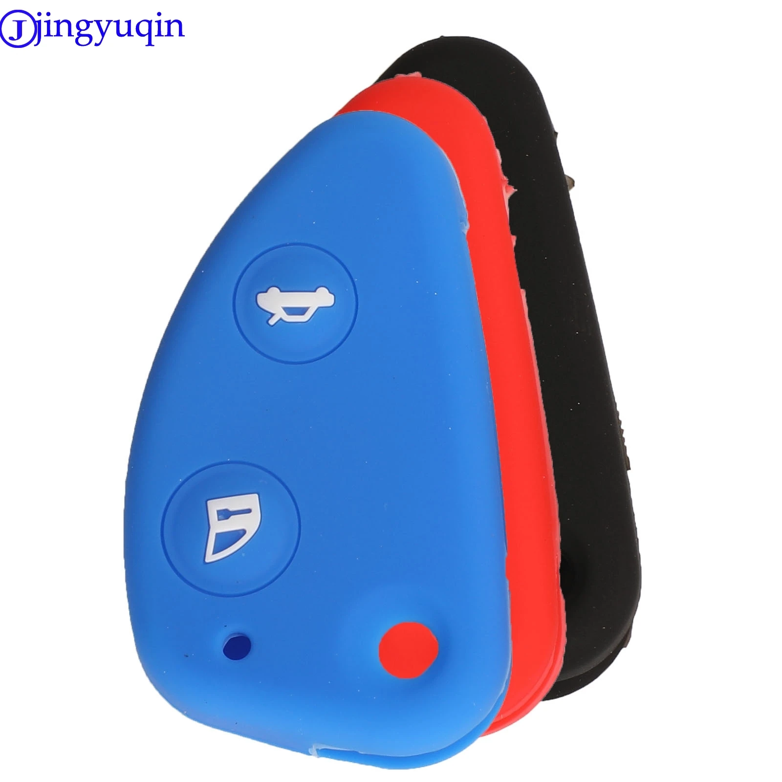 Jingyuqin 2b Remote Autos chl üssel Silikon Abdeckung Fall für alfa romeo 147 156 166 gt jtd ts Halter Styling Falt deckel Image