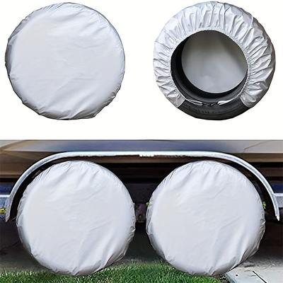 Tire Covers for Wheel Waterproof Wheel Cover UV Sun and Snow Protectors for Motorhome Boat Trailer Camper Van SUV