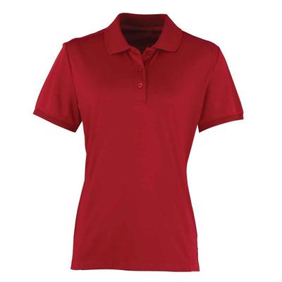 Premier - "Coolchecker" Poloshirt für Damen (Burgunderrot) Image