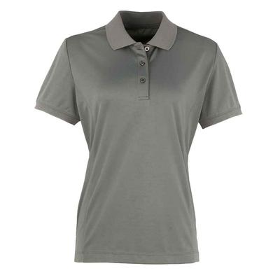 Premier - "Coolchecker" Poloshirt für Damen (Dunkelgrau) Image