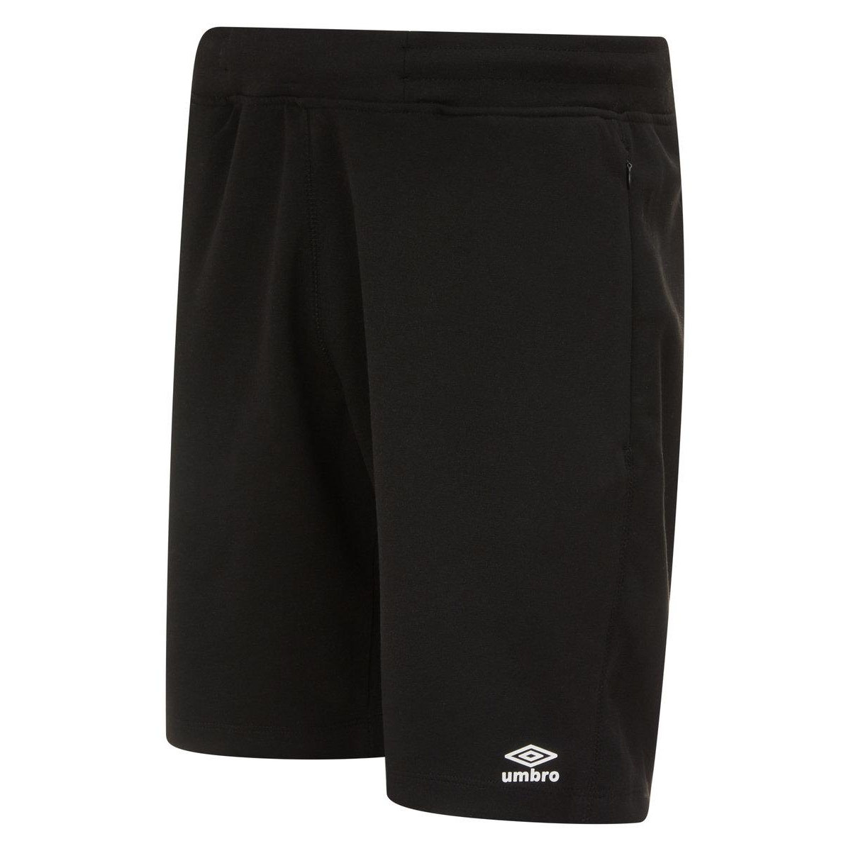 Umbro Herren Pro Fleece Shorts (Schwarz/Weiß) Image