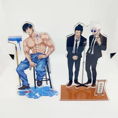 New Anime Figure Acrylic Stand Itadori Yuji Fushiguro Megumi Gojo Fushiguro Toji Model Desk Decor
