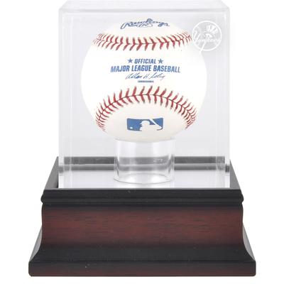 Vitrine mit Baseball-Logo der New York Yankees aus Mahagoni Image